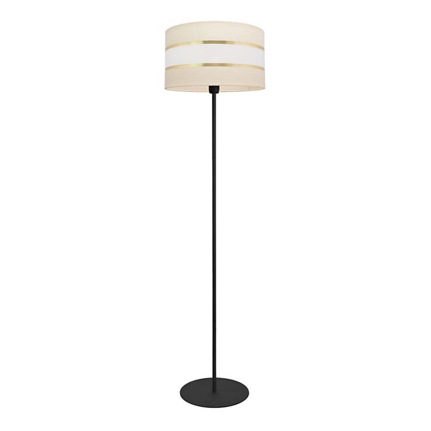 Grīdas stāvlampa HELEN 1xE27/15W/230V krēmkrāsas/melns/zeltaina