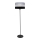 Grīdas stāvlampa HELEN 1xE27/15W/230V melna/pelēka/sudraba