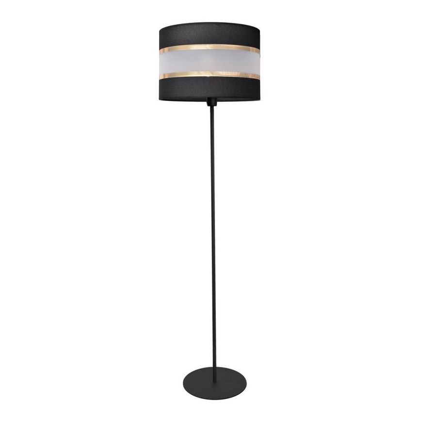 Grīdas stāvlampa HELEN 1xE27/15W/230V melna/zeltaina