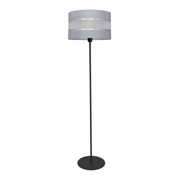 Grīdas stāvlampa HELEN 1xE27/15W/230V pelēka/melna