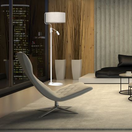Grīdas stāvlampa LINO 1xE27/40W/230V + 1xGU10-MR11/7W