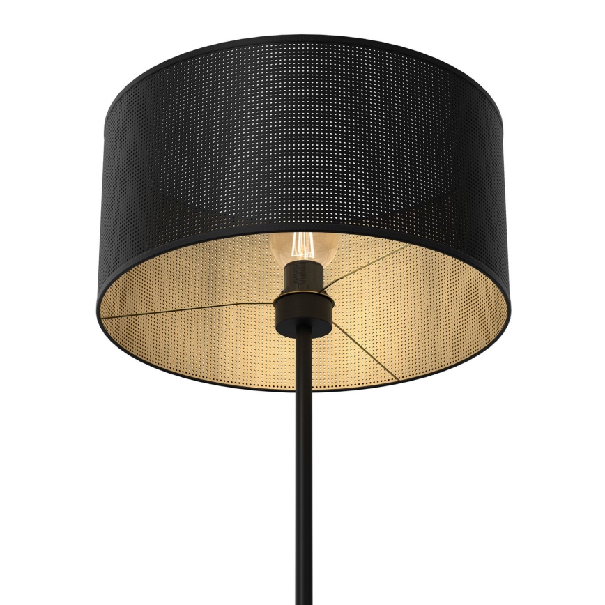 Grīdas stāvlampa LOFT SHADE 1xE27/60W/230V melna/zelta