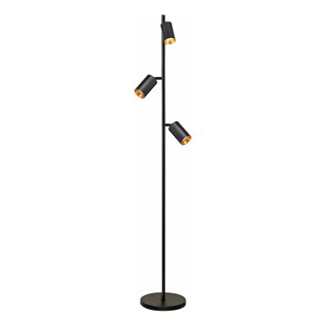 Grīdas stāvlampa MARIBEL 3xGU10/12W/230V melna