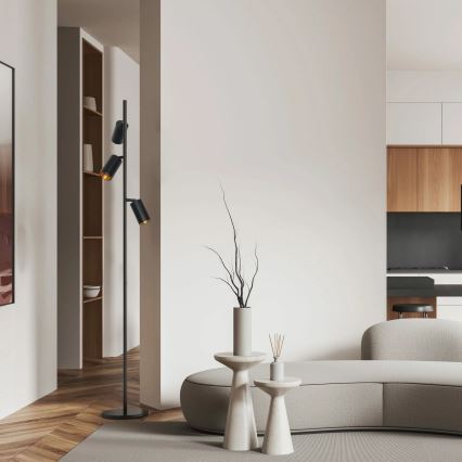 Grīdas stāvlampa MARIBEL 3xGU10/12W/230V melna