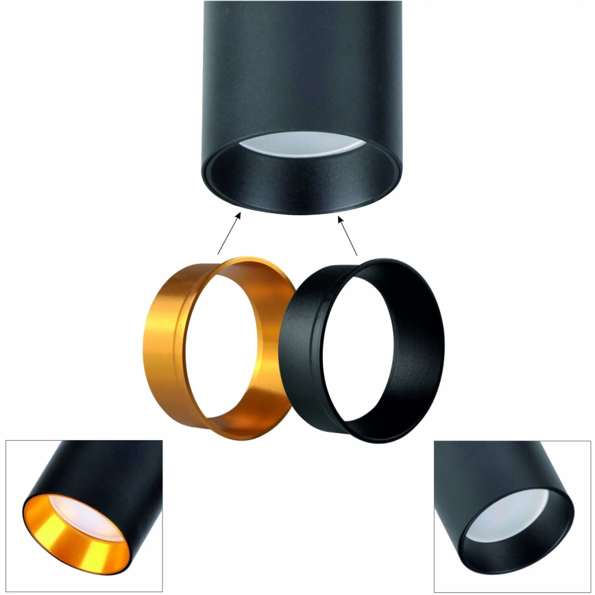 Grīdas stāvlampa MARIBEL 3xGU10/12W/230V melna