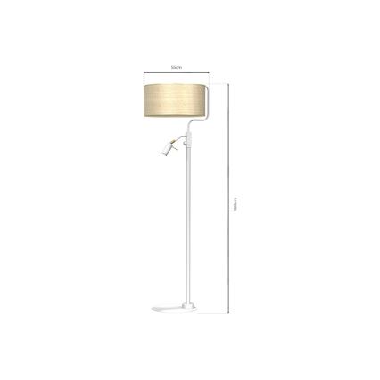 Grīdas stāvlampa MARSHALL 1xE27/40W/230V + 1xGU10/MR11/7W