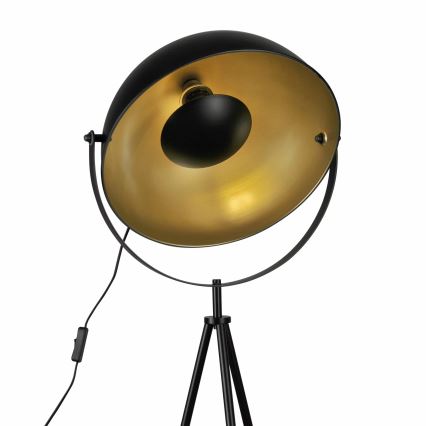 Grīdas stāvlampa MATYLDA 1xE27/20W/230V melna/zelta