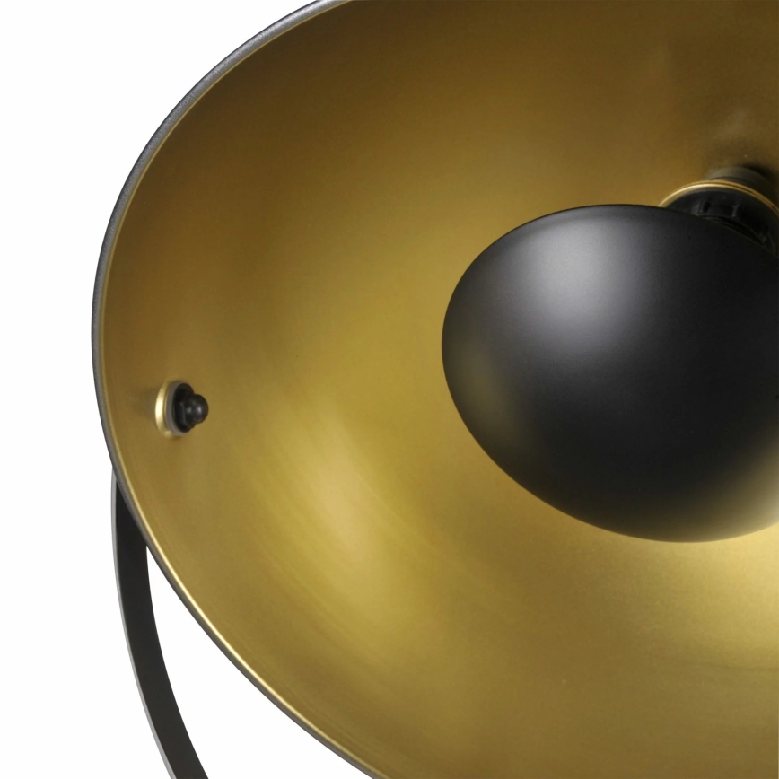 Grīdas stāvlampa MATYLDA 1xE27/20W/230V melna/zelta
