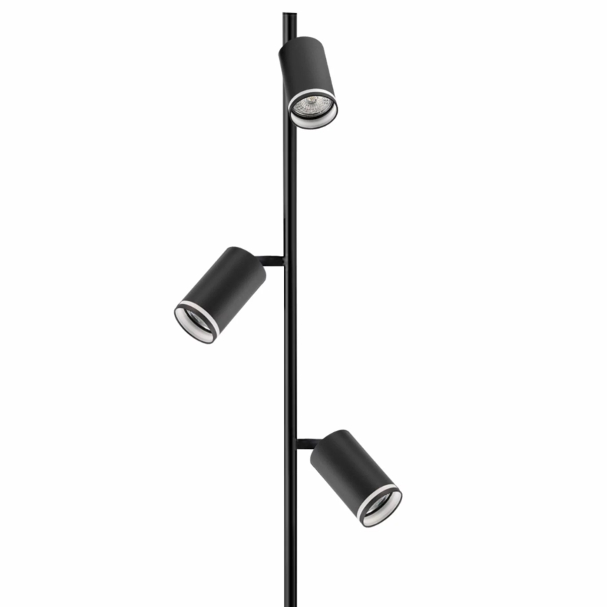 Grīdas stāvlampa PARĪZE 3xGU10/12W/230V melna
