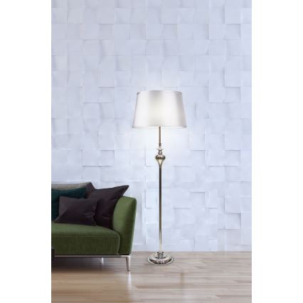 Grīdas stāvlampa PRIMA 1xE27/60W/230V sudraba/spīdīga hroma