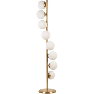 Grīdas stāvlampa SIMAY 1xE27/40W/230V zelta/balta