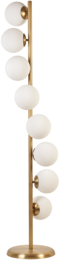 Grīdas stāvlampa SIMAY 1xE27/40W/230V zelta/balta