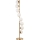 Grīdas stāvlampa SIMAY 1xE27/40W/230V zelta/balta
