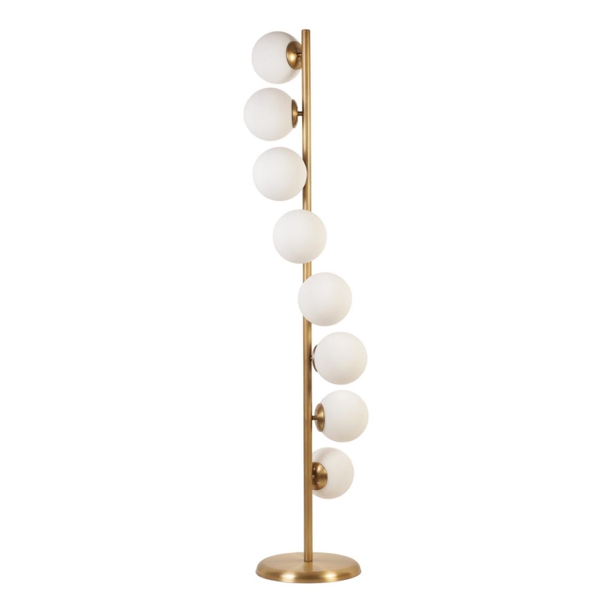 Grīdas stāvlampa SIMAY 8xE27/40W/230V zelta/balta