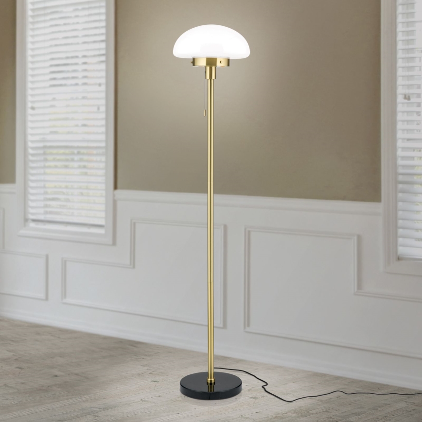 Grīdas stāvlampa SPARTA 1xE27/40W/230V zelta/melna