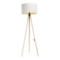 Grīdas stāvlampa STANDART 1xE27/60W/230V balta/bēša