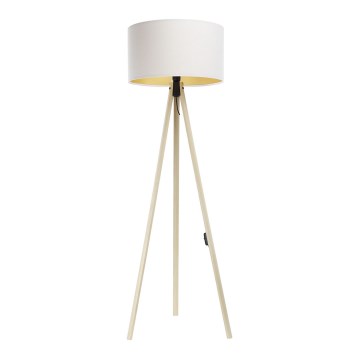 Grīdas stāvlampa STANDART 1xE27/60W/230V balta/bēša