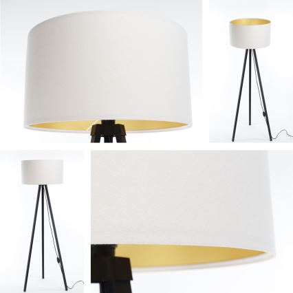 Grīdas stāvlampa STANDART 1xE27/60W/230V balta/venge