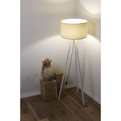 Grīdas stāvlampa STANDART 1xE27/60W/230V krēmkrāsa/balta