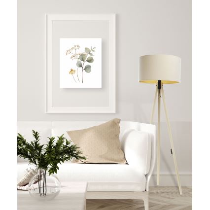 Grīdas stāvlampa STANDART 1xE27/60W/230V krēmkrāsa/bēša