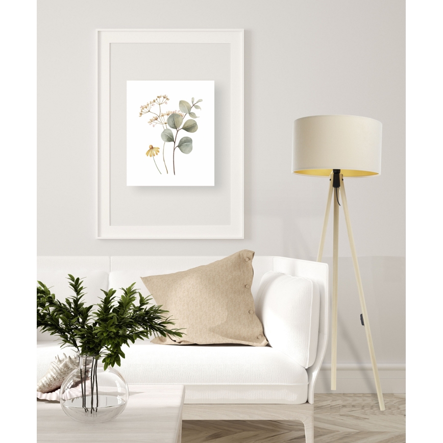 Grīdas stāvlampa STANDART 1xE27/60W/230V krēmkrāsa/bēša