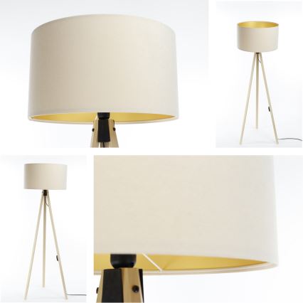 Grīdas stāvlampa STANDART 1xE27/60W/230V krēmkrāsa/bēša