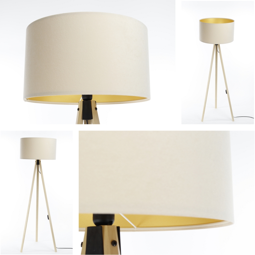 Grīdas stāvlampa STANDART 1xE27/60W/230V krēmkrāsa/bēša