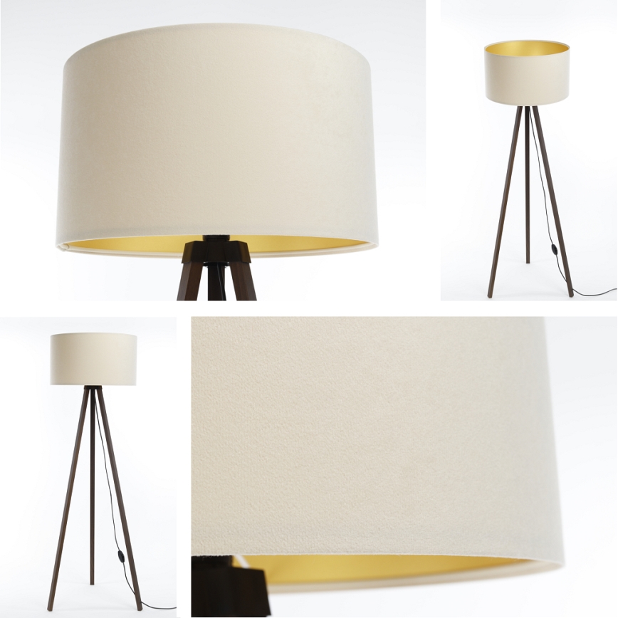 Grīdas stāvlampa STANDART 1xE27/60W/230V krēmkrāsa/brūna