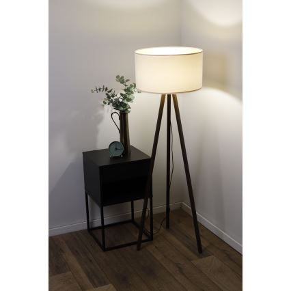 Grīdas stāvlampa STANDART 1xE27/60W/230V krēmkrāsa/venge