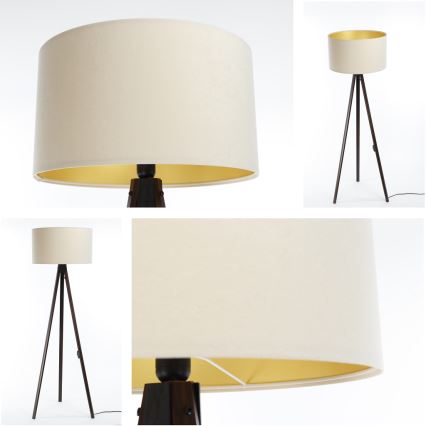 Grīdas stāvlampa STANDART 1xE27/60W/230V krēmkrāsa/venge