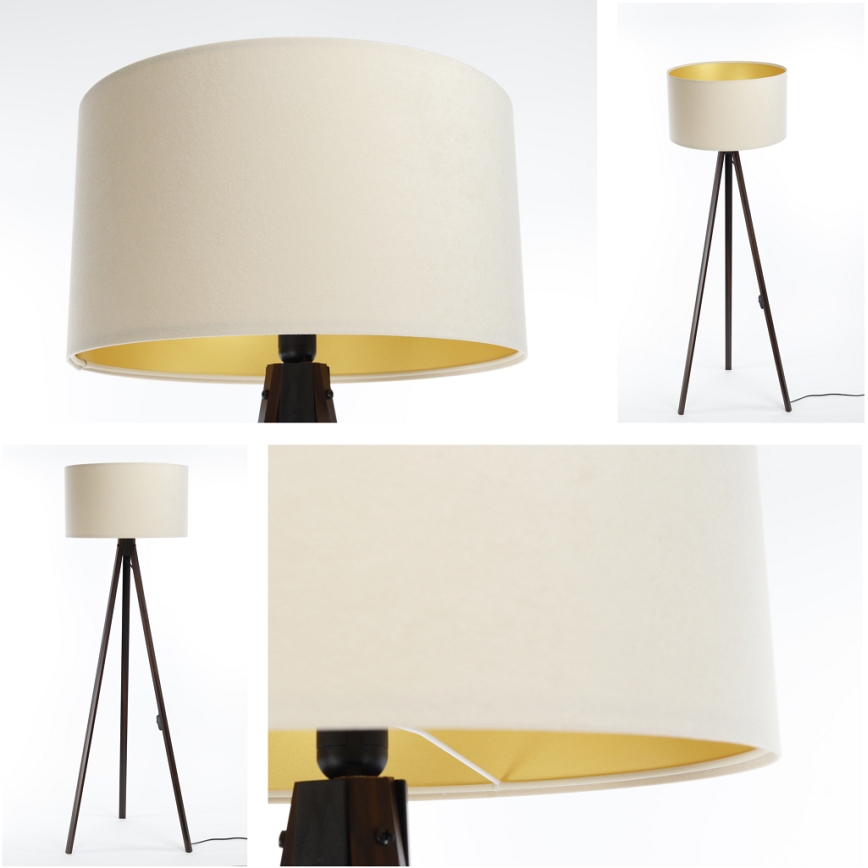Grīdas stāvlampa STANDART 1xE27/60W/230V krēmkrāsa/venge