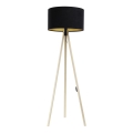 Grīdas stāvlampa STANDART 1xE27/60W/230V melna/bēša