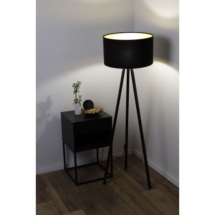 Grīdas stāvlampa STANDART 1xE27/60W/230V melna/brūna