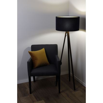 Grīdas stāvlampa STANDART 1xE27/60W/230V melna/venge