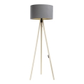 Grīdas stāvlampa STANDART 1xE27/60W/230V pelēka/bēša