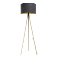 Grīdas stāvlampa STANDART 1xE27/60W/230V pelēka/bēša