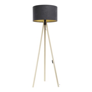 Grīdas stāvlampa STANDART 1xE27/60W/230V pelēka/bēša