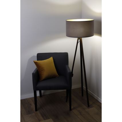 Grīdas stāvlampa STANDART 1xE27/60W/230V pelēka/brūna