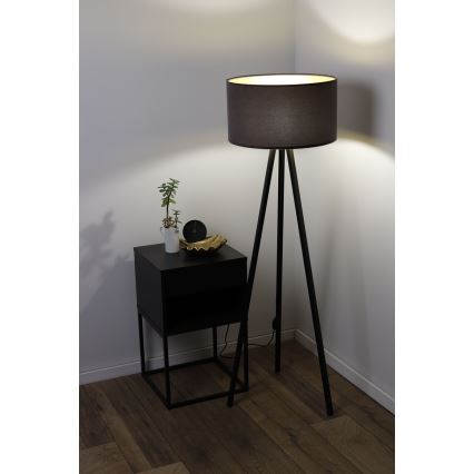 Grīdas stāvlampa STANDART 1xE27/60W/230V pelēka/brūna