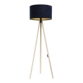 Grīdas stāvlampa STANDART 1xE27/60W/230V zila/bēša