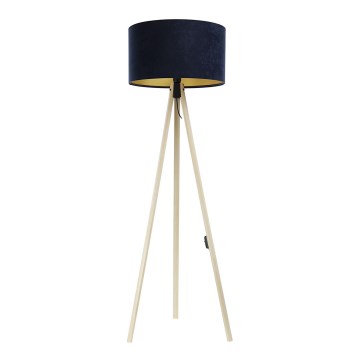 Grīdas stāvlampa STANDART 1xE27/60W/230V zila/bēša