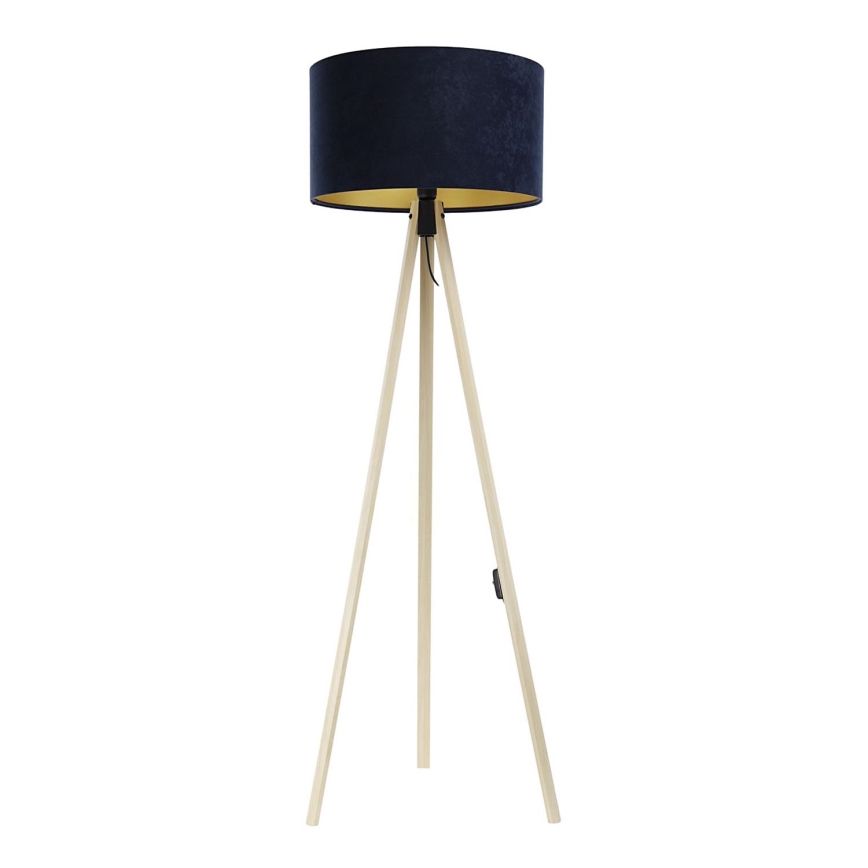 Grīdas stāvlampa STANDART 1xE27/60W/230V zila/bēša