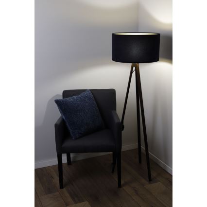 Grīdas stāvlampa STANDART 1xE27/60W/230V zila/venge