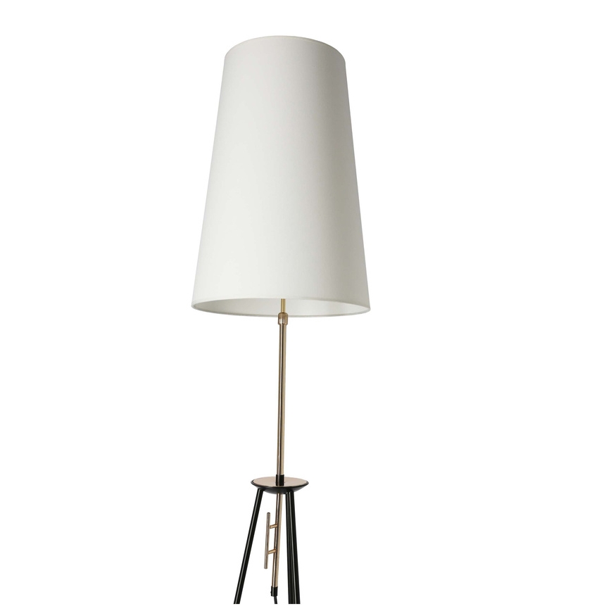 Grīdas stāvlampa TAFLO 1xE27/60W/230V balta/melna/zeltaina