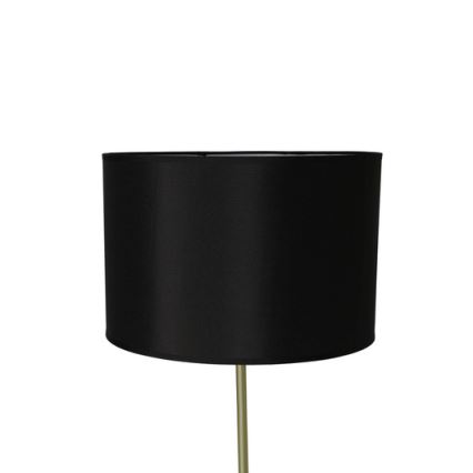 Grīdas stāvlampa TEGOLA 1xE27/60W/230V melna/zeltaina