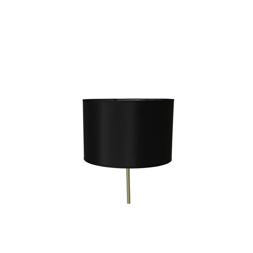 Grīdas stāvlampa TEGOLA 1xE27/60W/230V melna/zeltaina