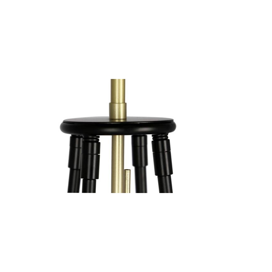 Grīdas stāvlampa TEGOLA 1xE27/60W/230V melna/zeltaina
