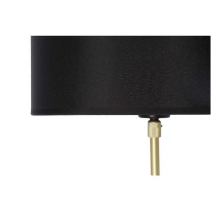 Grīdas stāvlampa TEGOLA 1xE27/60W/230V melna/zeltaina