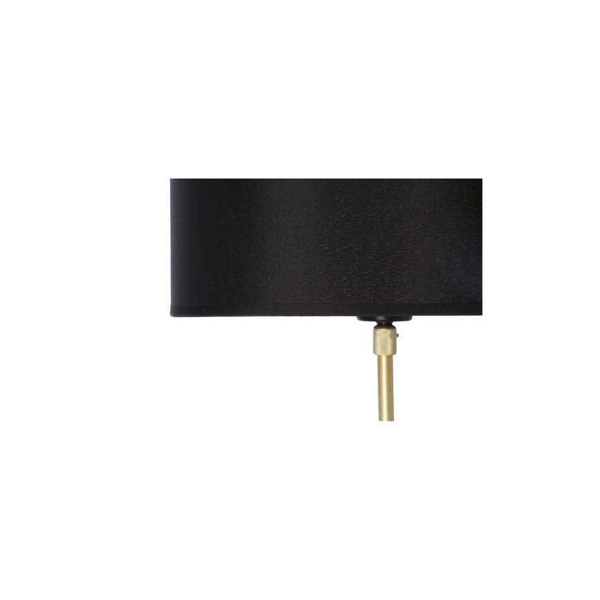 Grīdas stāvlampa TEGOLA 1xE27/60W/230V melna/zeltaina