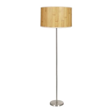 Grīdas stāvlampa TIMBER 1xE27/60W/230V bēša/matēta hroma